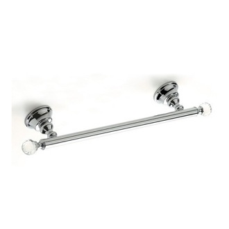 Towel Bar Brass 16 Inch Towel Bar with Crystals StilHaus SL06-08